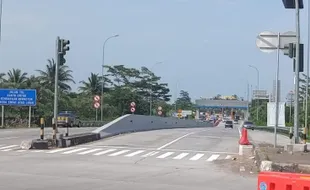 H+4 Lebaran, Jalan Menuju Gerbang Tol Boyolali Cenderung Lengang