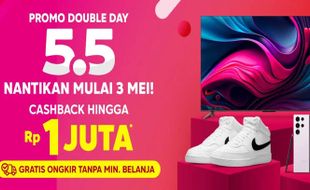 Blibli Ajak Pengguna Kembali Utamakan Hidup Sehat Lewat Promo Doubleday 5.5