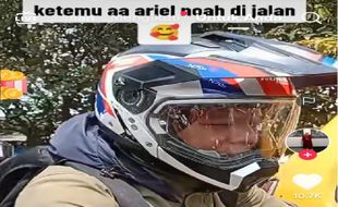 Viral Video Ariel Noah Naik Motor saat Mudik Lebaran 2023