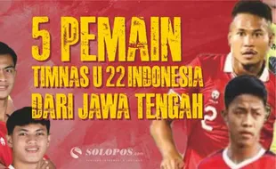 5 Pemain Timnas U-22 Indonesia dari Jawa Tengah