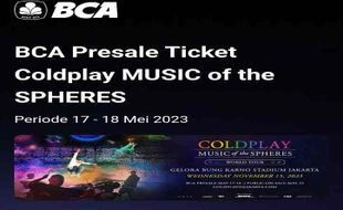 Jadi Sponsor Konser Coldplay di Jakarta, BCA Meraup Puluhan Ribu Nasabah Baru