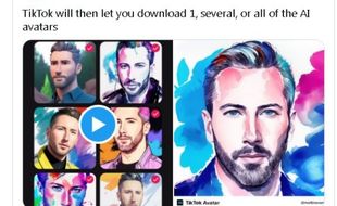 TikTok Uji Coba Pengguna Bikin Avatar Pakai AI