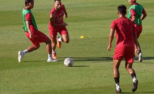 Latihan Skuad Bali United Jelang Laga Persahabatan Lawan Persebaya Surabaya