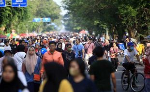 Potret Keramaian dan Aktivitas Warga saat Car Free Day di Solo