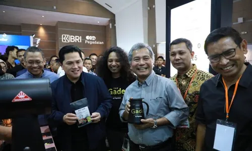 Ini Potret Menteri BUMN dan Dirut BRI Kunjungi Indonesia Coffee Festival