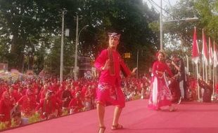 HUT Kota Semarang, 11.476 Orang Joget Bareng di Jalan Pemuda