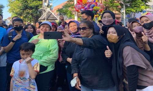 Peserta Kampanye Hari Tanpa Tembakau Sedunia Bertemu Ketua DPR di CFD Solo