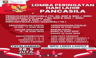 Kesbangpol Boyolali Gelar Lomba Hari Lahir Pancasila, Total Hadiah Rp28,5 Juta