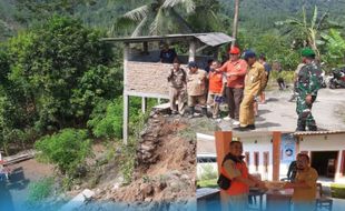 Longsor Landa 3 Desa di Kebumen, 4 Rumah Warga Rusak