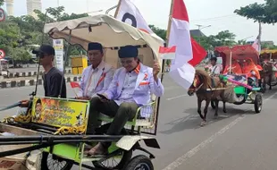 Diarak 8 Delman, PKS Karanganyar Jadi yang Pertama Daftarkan Bacaleg Ke KPU