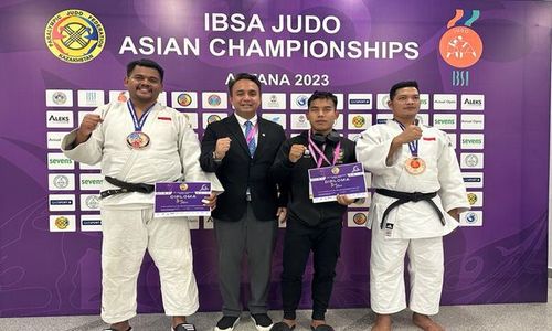 Mantap! Tim Blind Judo Indonesia Rebut 2 Perunggu di Kazakstan