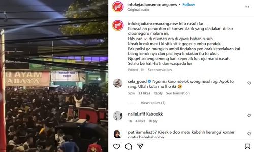 Konser Slank di Semarang Ricuh, Polisi Tembakkan Gas Air Mata