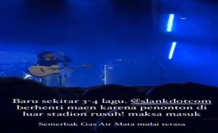 Baru Bawakan Lagu ke-4, Konser Slank di Semarang Disetop Sementara