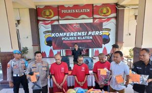 Dibekuk di Saradan, 4 Maling Toserba-Salon di Trucuk Klaten Sempat Melawan