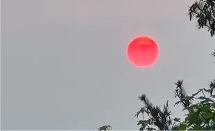 Matahari Terlihat Merah di Amerika, Ini Sebabnya