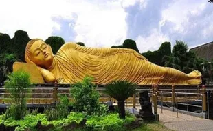 Mengenal Patung Buddha Tidur di Mojokerto, Terbesar Ketiga di Dunia