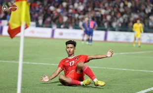 Jos! Pemain Persis Solo Jauhari Sumbang Gol Kemenangan Indonesia Lawan Thailand