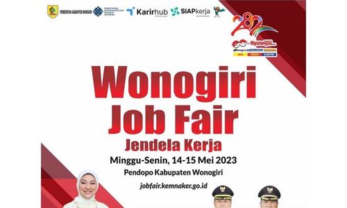 Siap-Siap! 2.581 Lowongan Kerja Tersedia di Wonogiri Job Fair Mulai Besok