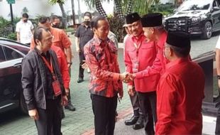 Presiden Jokowi Hadiri Pembukaan Rakernas III PDIP di Sekolah Partai