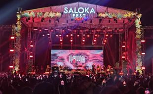 Kunto Aji, Kahitna hingga Dewa 19 Bius Ribuan Penonton di Saloka Fest 2023