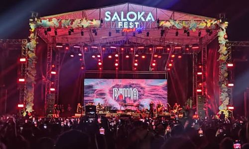 Kunto Aji, Kahitna hingga Dewa 19 Bius Ribuan Penonton di Saloka Fest 2023