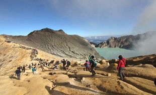 TWA Kawah Ijen Banyuwangi Ramai Wisatawan pada Libur Panjang Waisak 2023