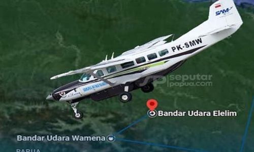 Pesawat Semuwa Air Hilang Kontak di Papua, Pencarian Masih Dilakukan