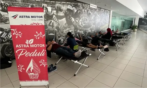 Menunggu Servis Motor Sambil Donor Darah di Astra Motor Center Semarang