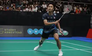 Hasil Final Singapore Open 2023: Tekuk Antonsen 2 Gim Langsung, Ginting Juara