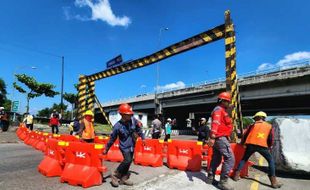 Jembatan Tol Kaligawe Semarang Dibangun, Polisi Uji Coba Rekayasa Lalu Lintas