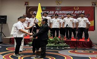 Akhirnya Dilantik, Brillian Noktiluca Resmi Pimpin Pengkot Taekwondo Solo