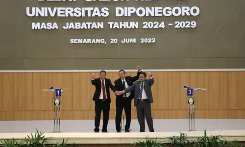 Prof Suharnomo Ditetapkan Sebagai Rektor Baru Undip