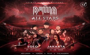 Dewa 19 featuring All Stars Stadium Tour 2023 bakal Sambangi Kota Solo