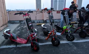 Kumpul di Solo Grand Mall, Ini Keunikan Scooter Engine yang Bisa Jadi Hobi Baru