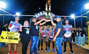 Selamat! Tim Voli Plastik asal Trucuk Juarai Kanaba Cup 2 di Kepanjen Klaten