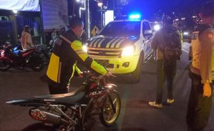 Cegah Aksi Balap Liar, Polisi Kukut Belasan Motor di Jalan Diponegoro Salatiga