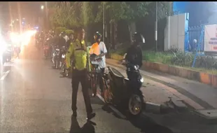 Bubarkan Balap Liar di Jalan Diponegoro Ungaran Semarang, Polisi Sita 80 Motor