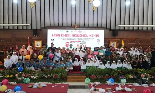 Puncak Hari Anak Nasional 2023, Siswa TK hingga SMA di Klaten Gelar Flashmob