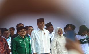 Hadiri Harlah PKB di Solo, Puan Diapit Muhaimin dan Prabowo Subianto