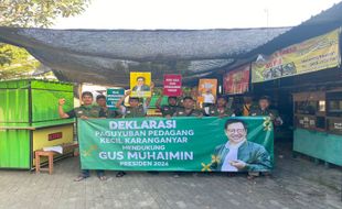 Pedagang Kecil di Karanganyar Dukung Muhaimin Iskandar Jadi Presiden 2024