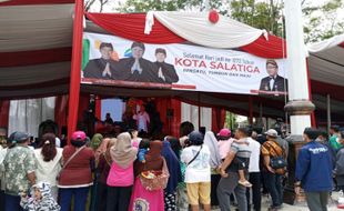 Pertama Kali, Rapat Paripurna Istimewa DPRD Kota Salatiga Digelar di Alun-alun