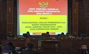 Di Rapat Paripurna DPRD Karanganyar, Bupati Juliyatmono Malah Kampanye