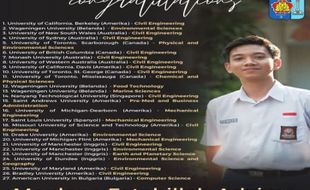 Super Keren! Siswa SMAN 3 Semarang Ini Diterima di 21 Kampus Luar Negeri