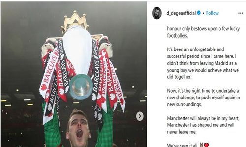 Resmi! David De Gea Tinggalkan Manchester United