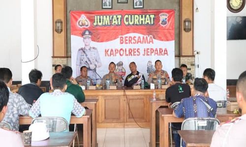 Jumat Curhat, Kapolres Jepara Diwaduli soal Peredaran Miras di Desa