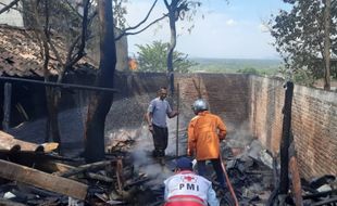 Kebakaran Dapur dan Kandang di Giritirto Wonogiri, 2 Kambing Mati Terpanggang