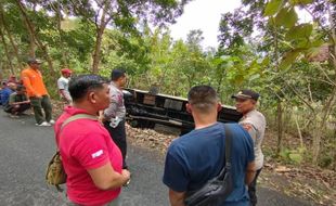 Kronologi Bus Rombongan Wisata Terguling di Tanjakan Gemulang Gunungkidul