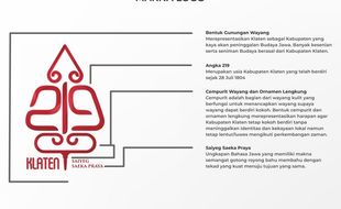 Ada Cempurit Wayang & Ornamen Lengkung, Ini Makna Logo Hari Jadi Klaten Ke-219