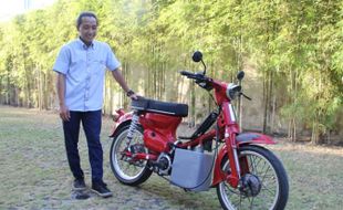 Pemuda Jogonalan Klaten Modifikasi Honda C70 Jadi Motor Listrik, Hasilnya Keren