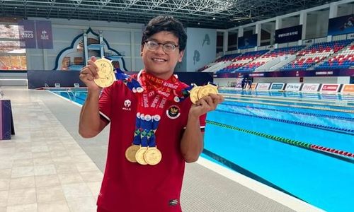 Maulana Rifky Yavianda Boyong Tujuh Emas di Paragames Kamboja